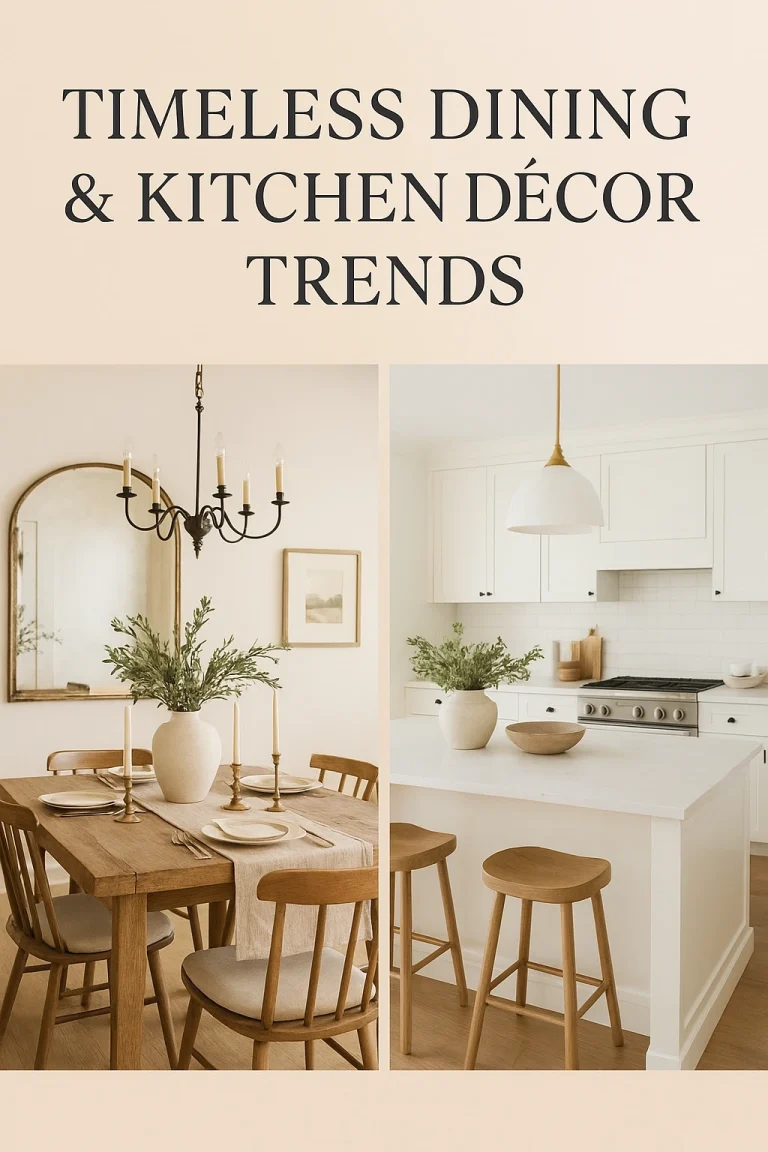 Kitchen and dining décor trends