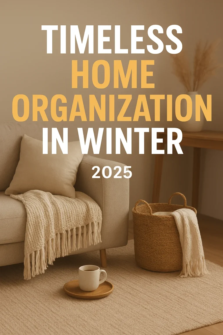 Timeless home organization 2025